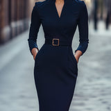 Iara - eleganta melna kleita