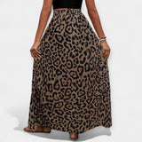 Leoparda Midi Svārki