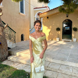 Bárbara – satīna maksi kleita