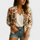 Andreia - Elegants ziedu bomber jaka