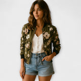 Andreia - Elegants ziedu bomber jaka
