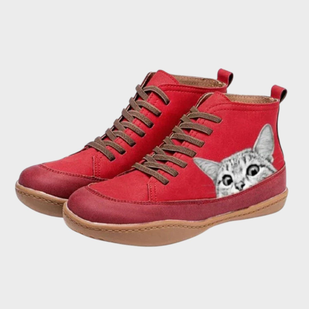 Kitty - Kažokādas zābaki kaķu mīļotājiem