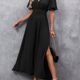 Eterna – Eleganta Melna Maxi Kleita