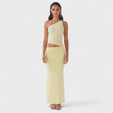 Serenela asimetriska maxi kleita