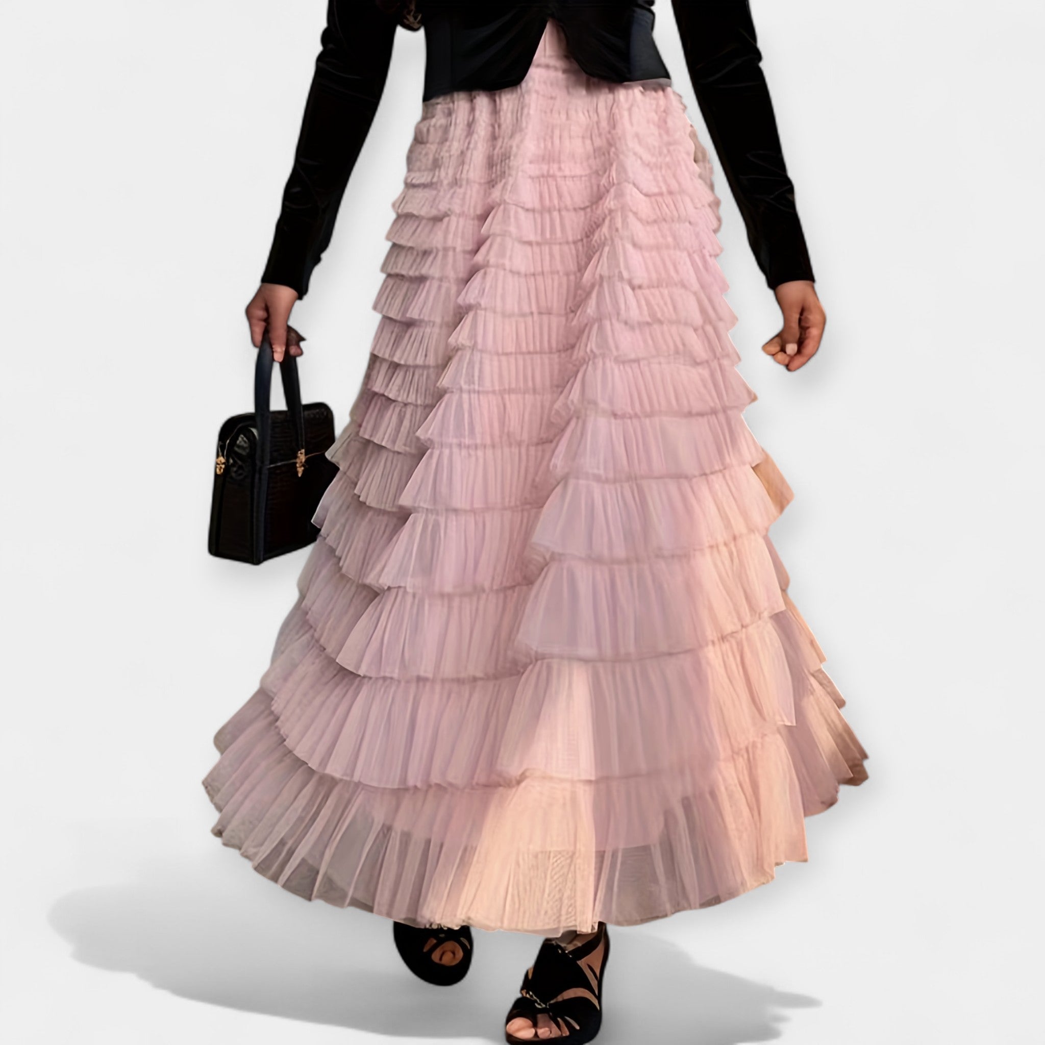 Eleganta svārki ar tilla detaļām