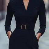 Iara - eleganta melna kleita