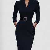 Iara - eleganta melna kleita