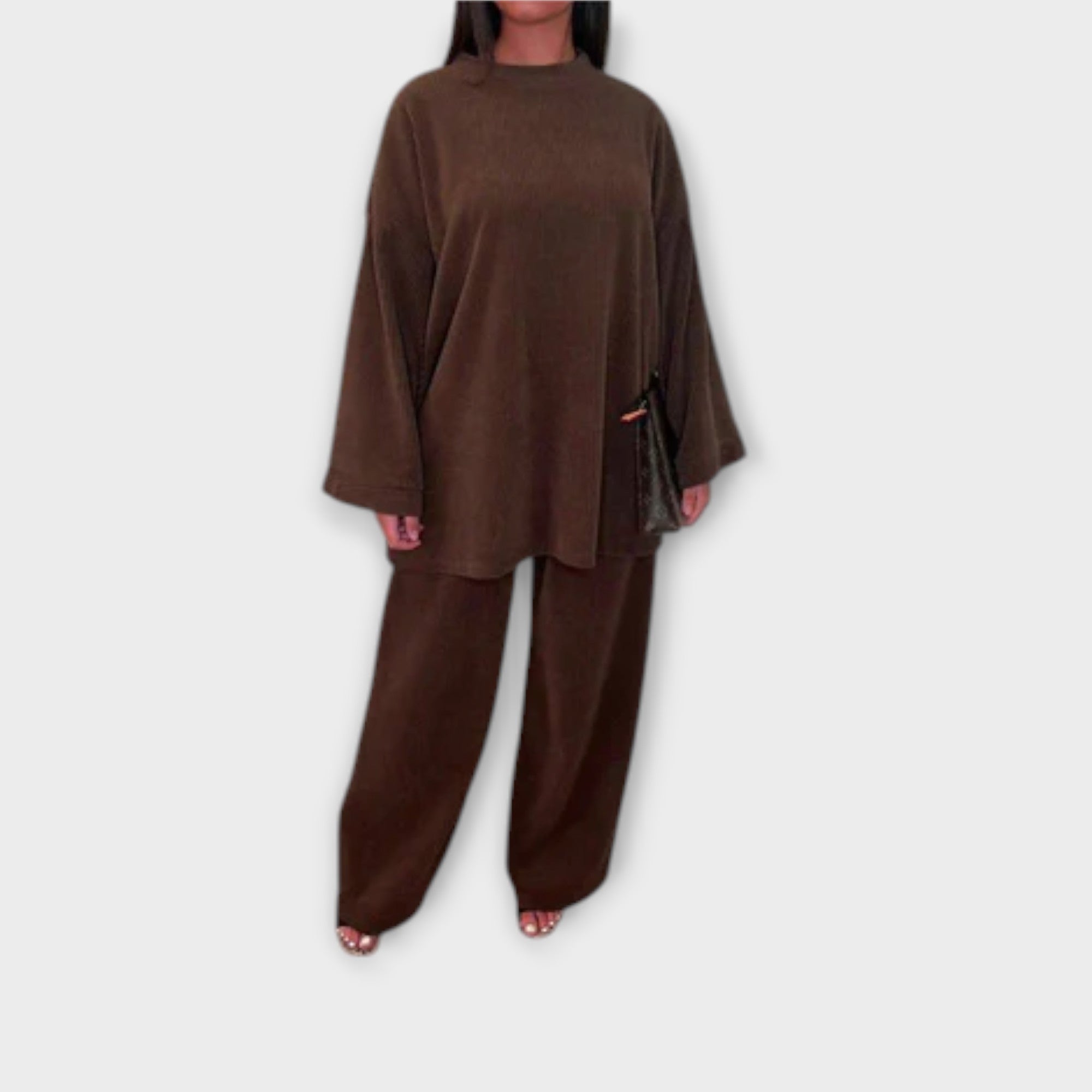 Ingrid - Plus Size Acanalotais Komplekts