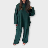 Ingrid - Plus Size Acanalotais Komplekts