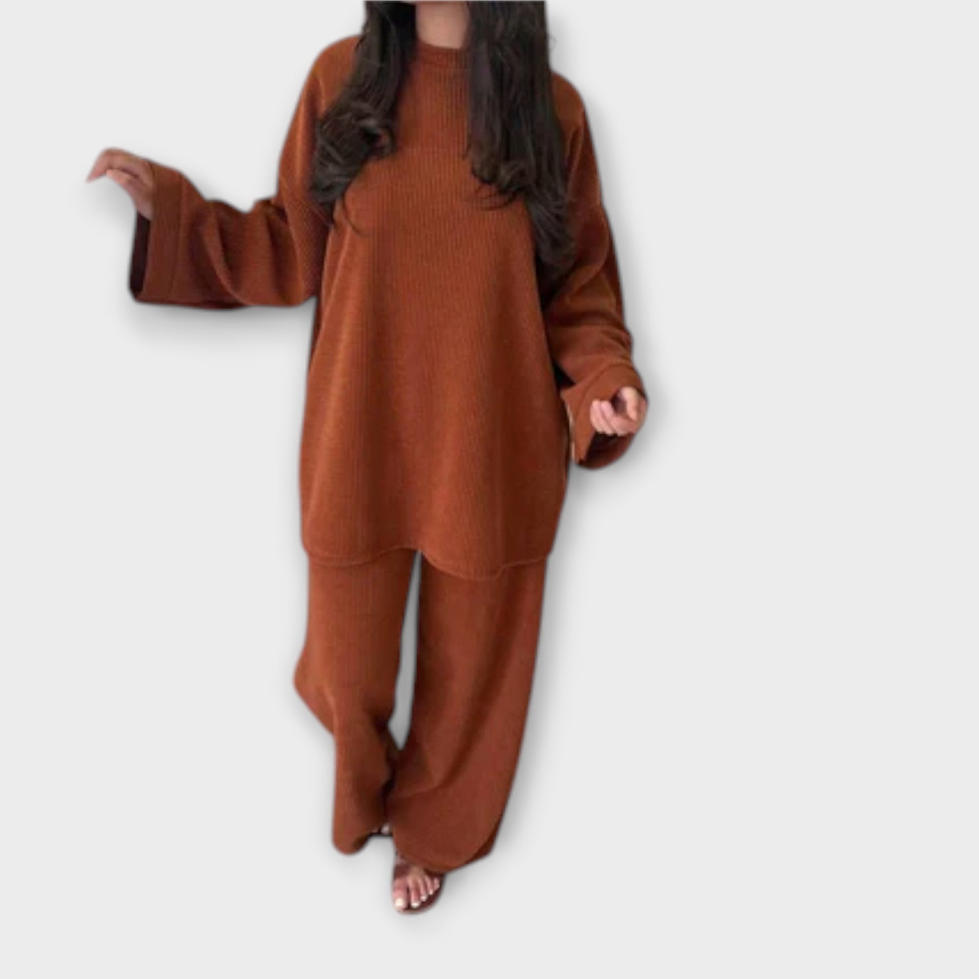 Ingrid - Plus Size Acanalotais Komplekts