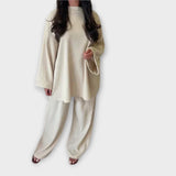 Ingrid - Plus Size Acanalotais Komplekts